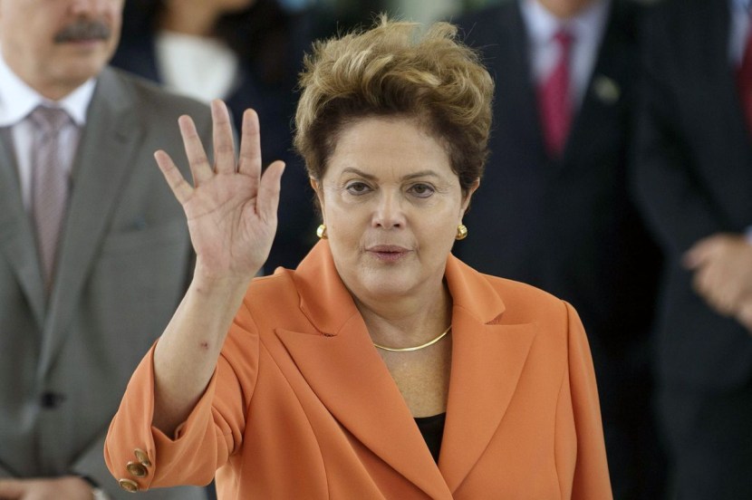 Dilma Rusef on a bicycle
