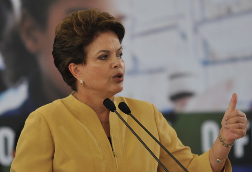 Brazilian President in a suit