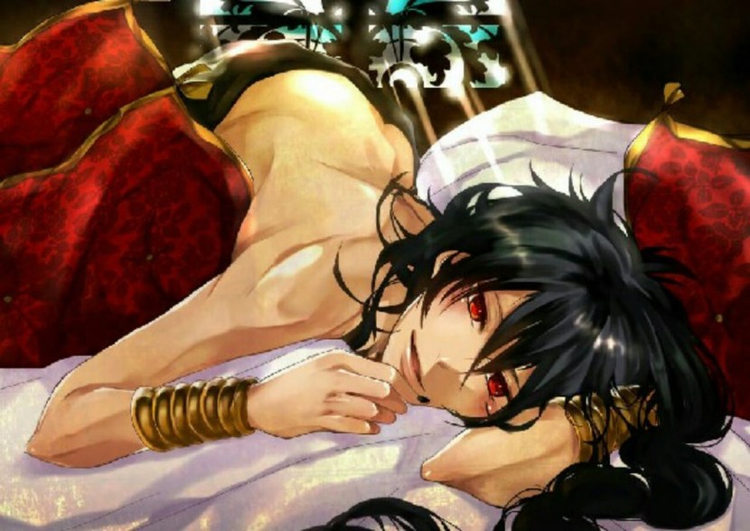 Selfie couples in bed