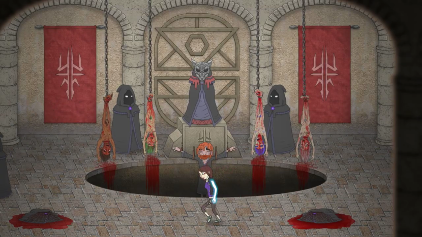 The silhouette of men and women