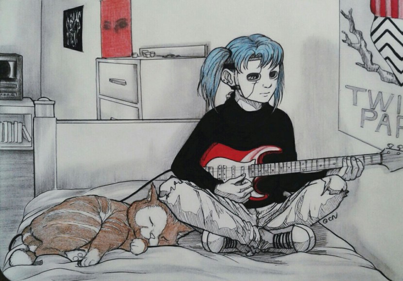 Beginless with a pencil