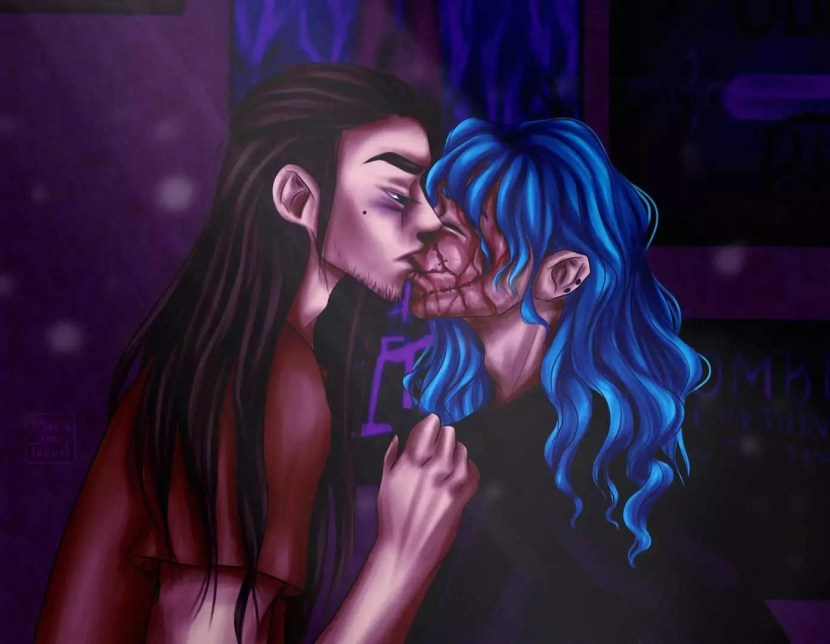 Sally Ashley and Larry