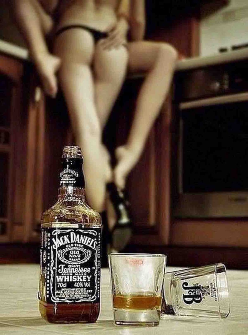 Beautiful girls and alcohol