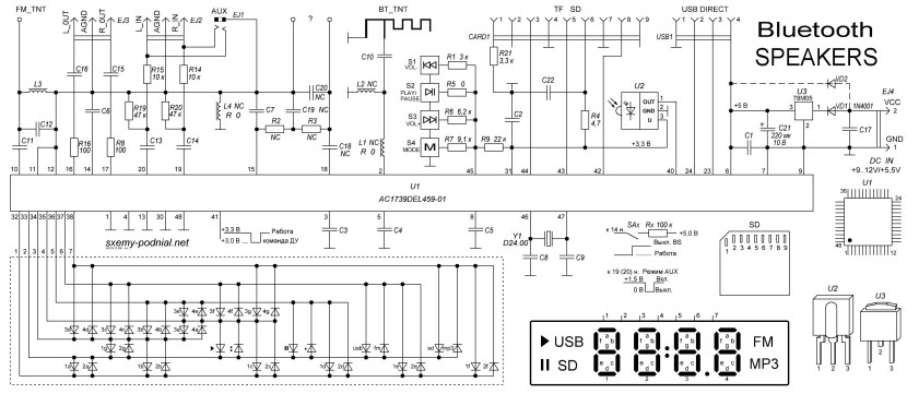 The connection diagram of the central locking drive 5 wires