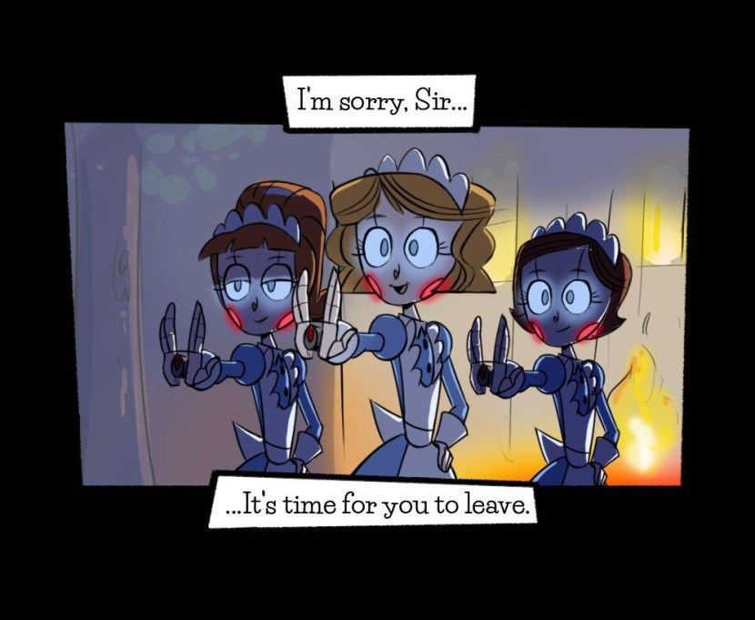 Emmy the Robot Moment with the boy