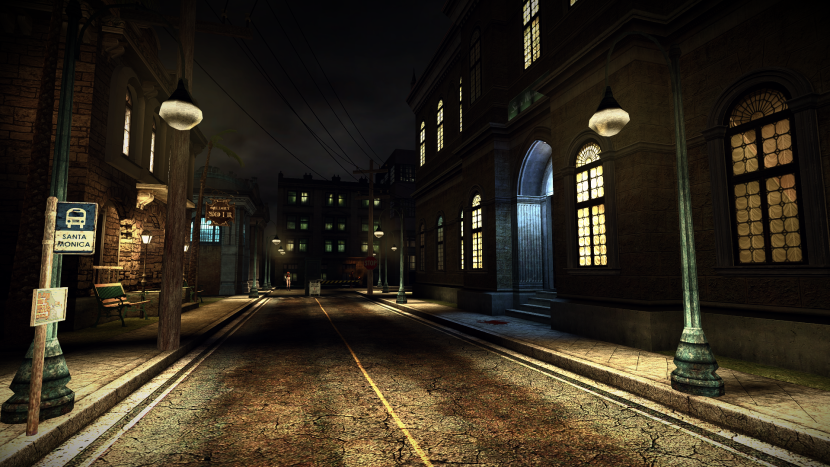 Santa Monika stencil