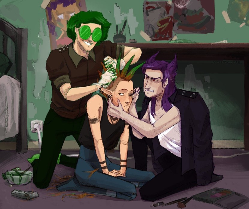 Pictures on the desktop anime