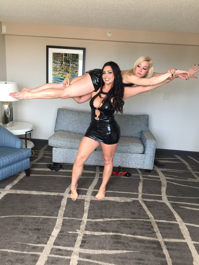 Abella Denger with fans