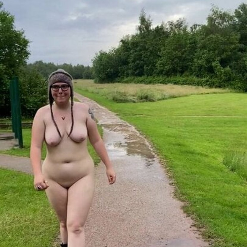 Wife exhibitionism in nature