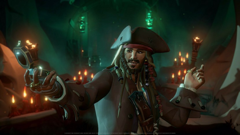 The costume of the emissary of the SEA of Thieves trade union