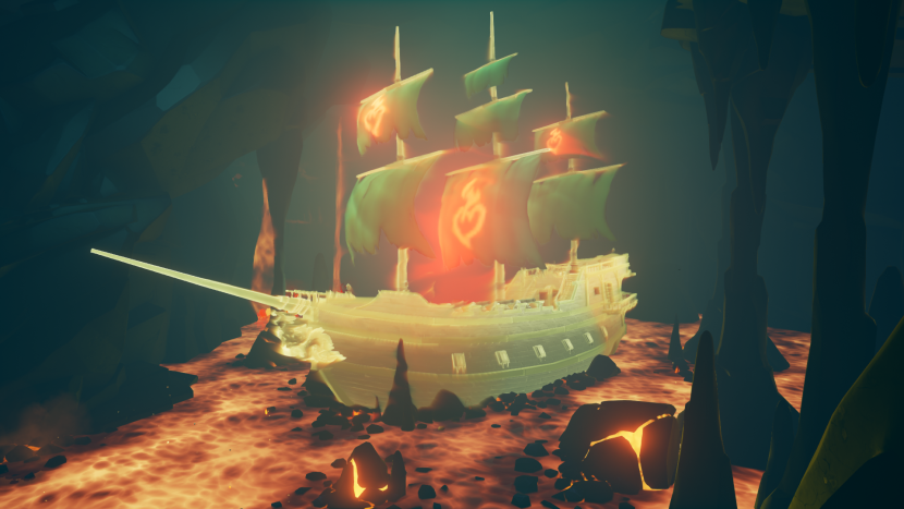 White megalodon in Sea of Thieves