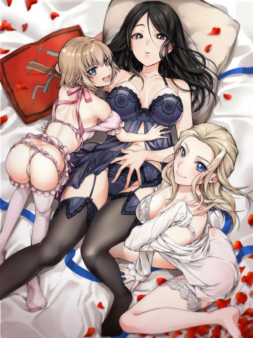 Girls und Panzer Kay and Darjing Yuri Hentai
