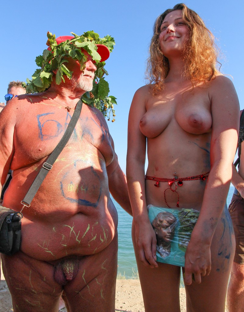 Painted nudists nude