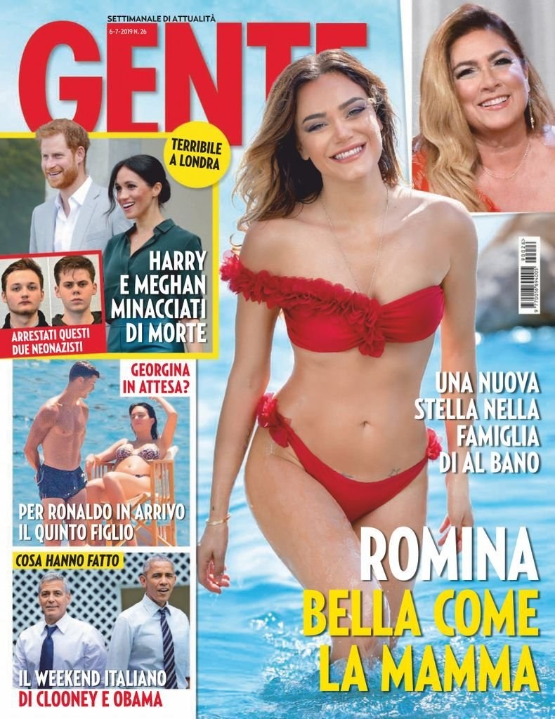 Romina Power photo in a swimsuit in his youth