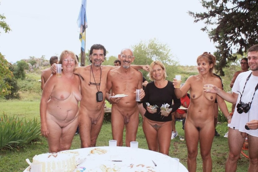 Naked family celebrations