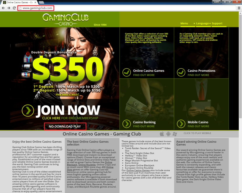 Casino slot with unicorns