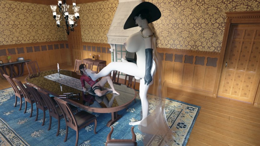 Lady Dimitrescu Futanari