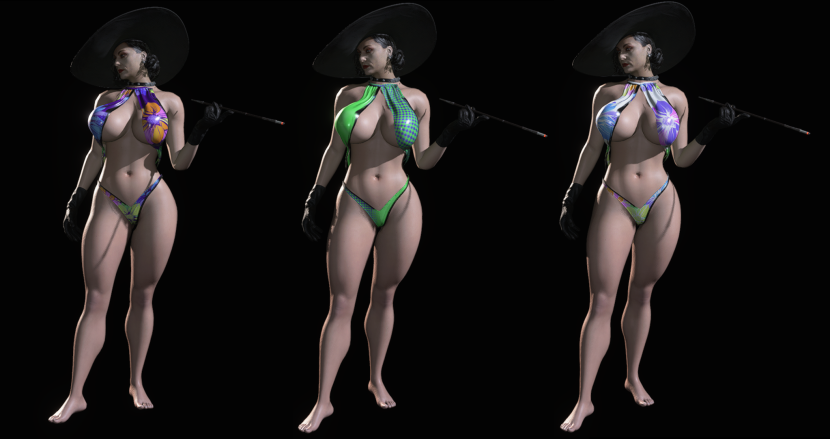 Resident Evil Village Lady Dimitrescu in underwear