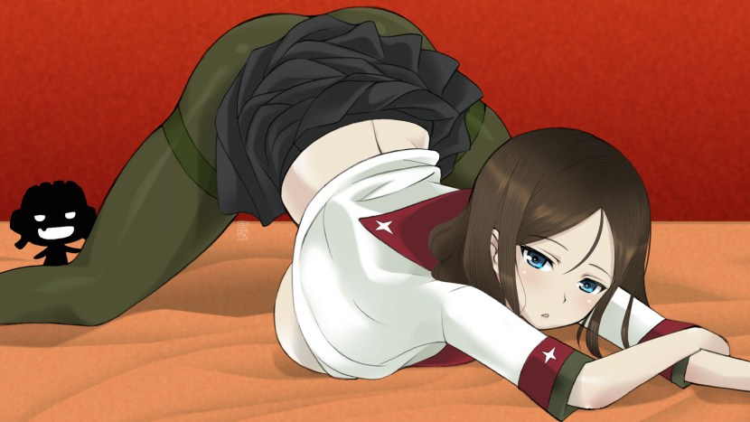 Anime Girls und Panzer Nonna Hentai