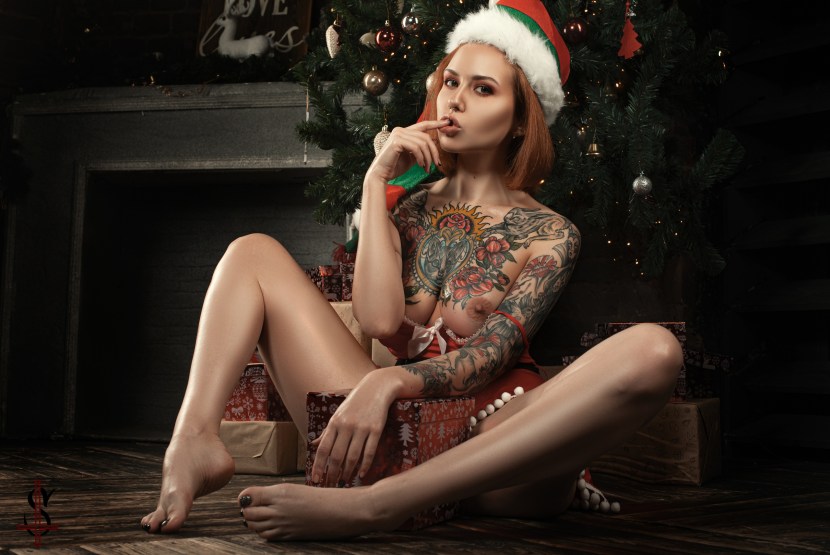 The wall is white brick