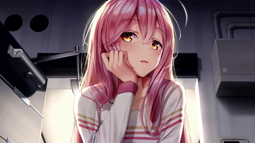 Anime girls with big breasts in swimsuits