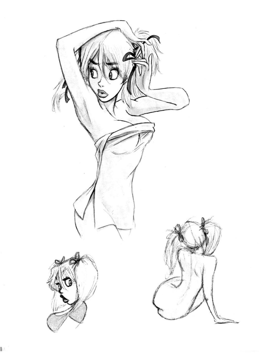 Girl with a dog on a leash