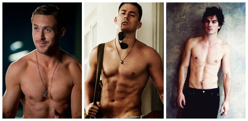 Naked long -haired guys