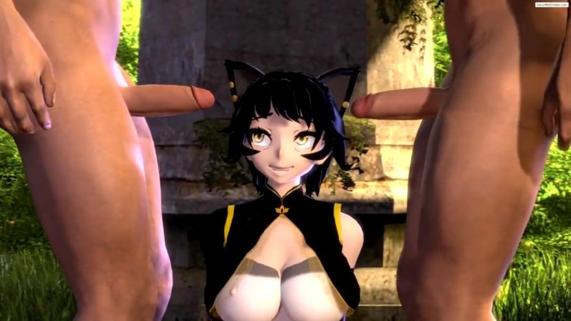 Busty rider from the first person