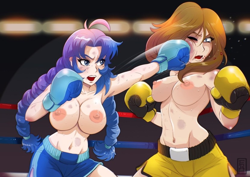 Anime girls Boxing hentai