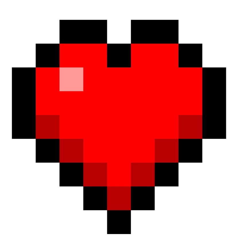 Pixel heart