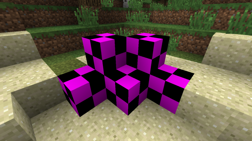 Purple blog in minecraft