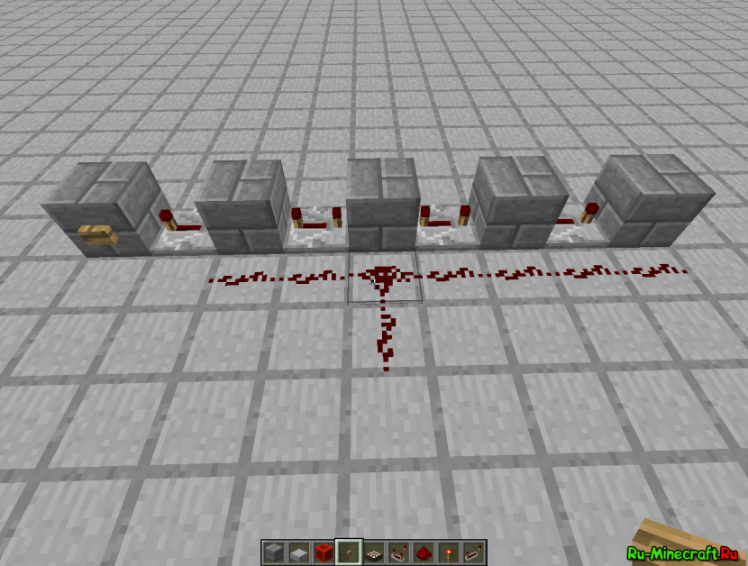 Endless repeater of the Redstone signal 1.12.2