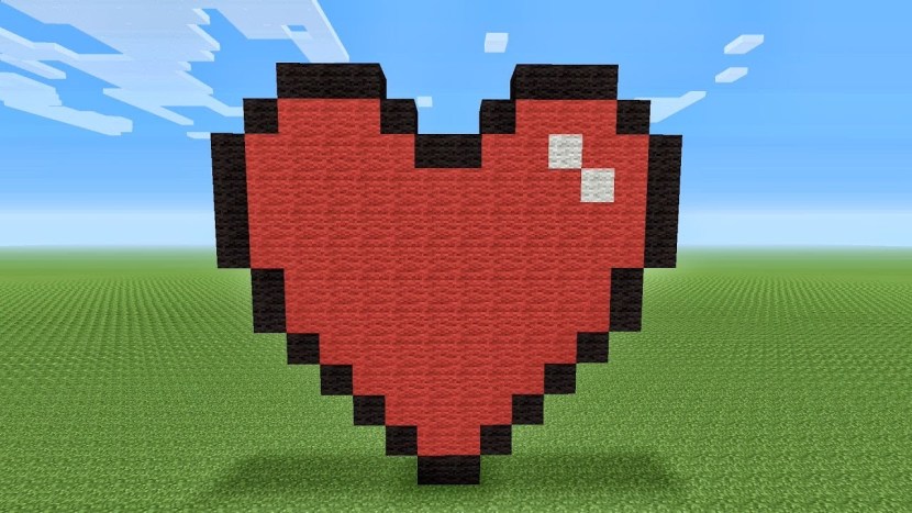 Heart in minecraft building