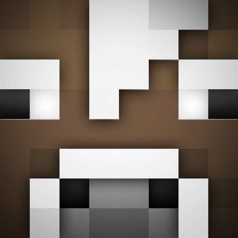 The head of the cow minecraft