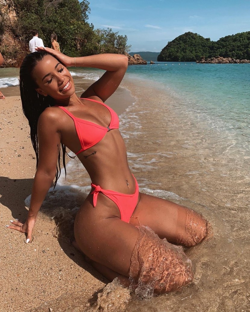 Samantha Rayner in a bikini