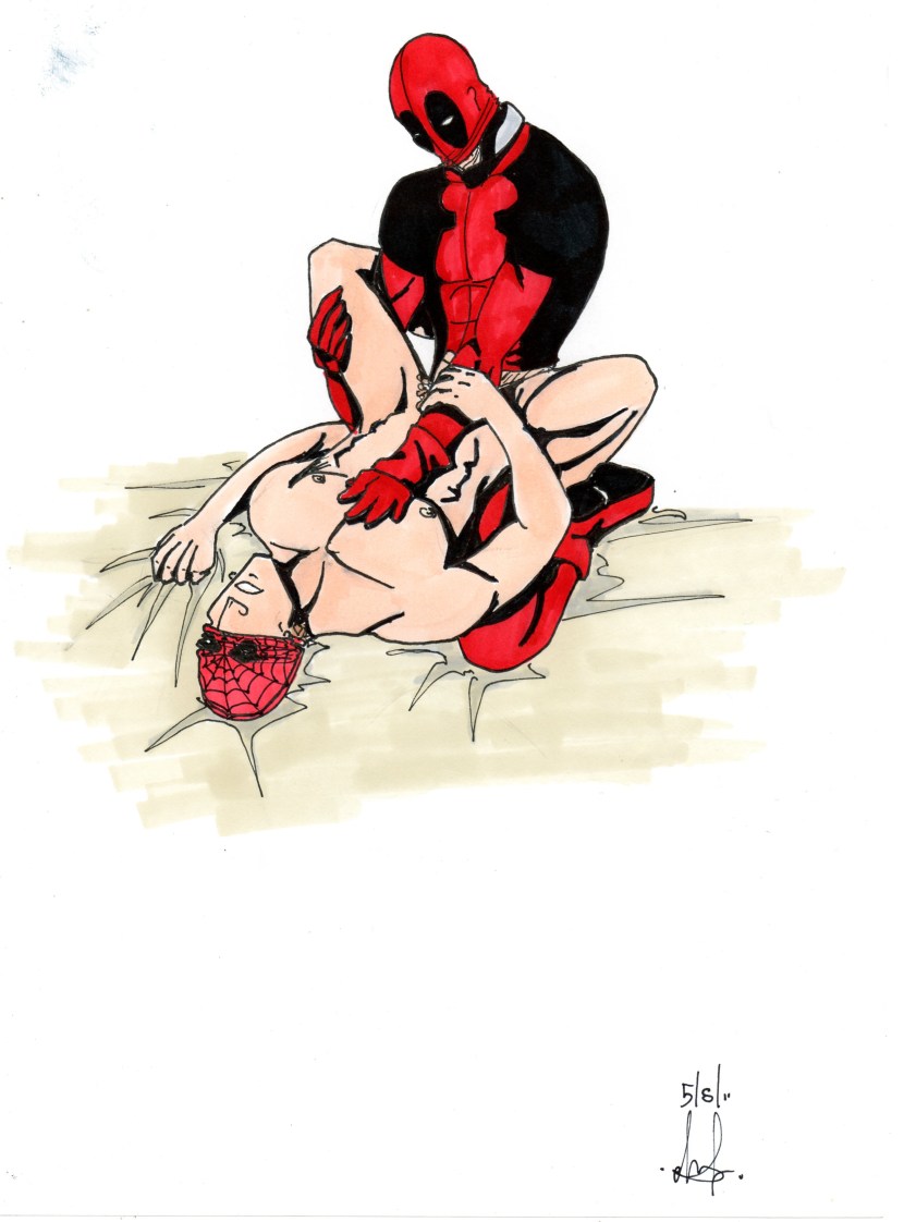 Deadpool and man spider yaoi hentai
