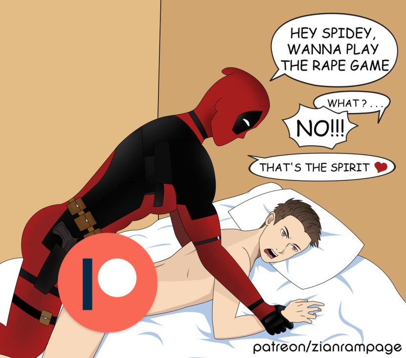Naked Deadpool without panties