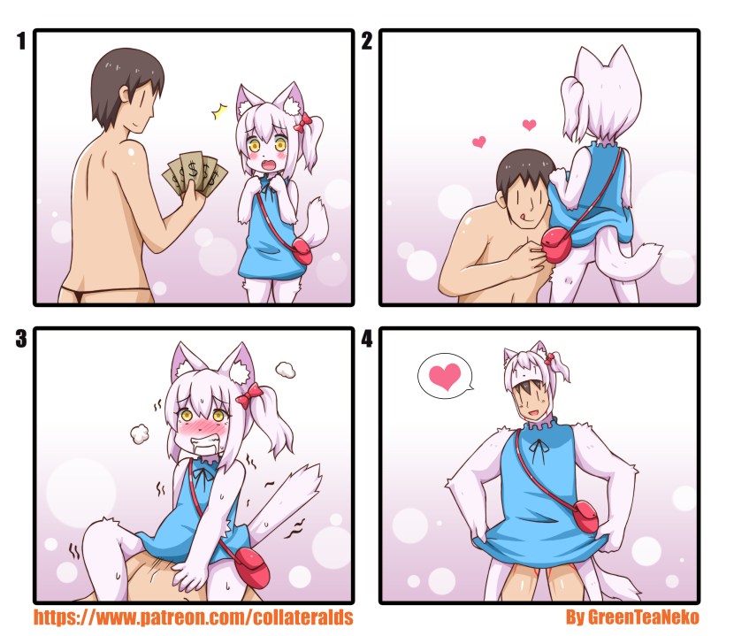 Anime comic book Greenteaneko cat