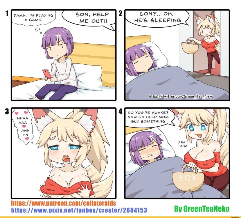 Anime comic book Greenteaneko