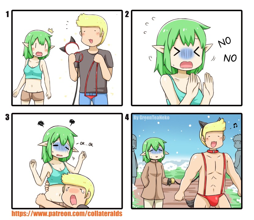 Anime comic book Greenteaneko