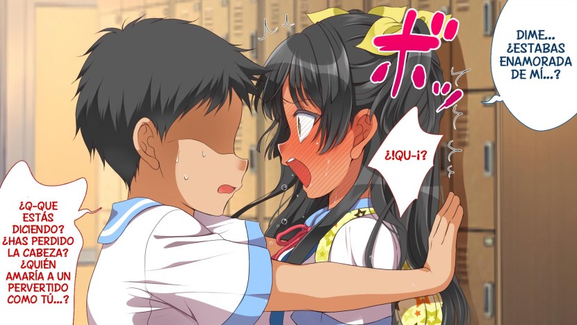 Anime on a green background