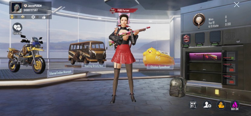 The translucent background