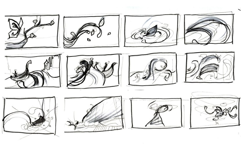 The storyboard is simple