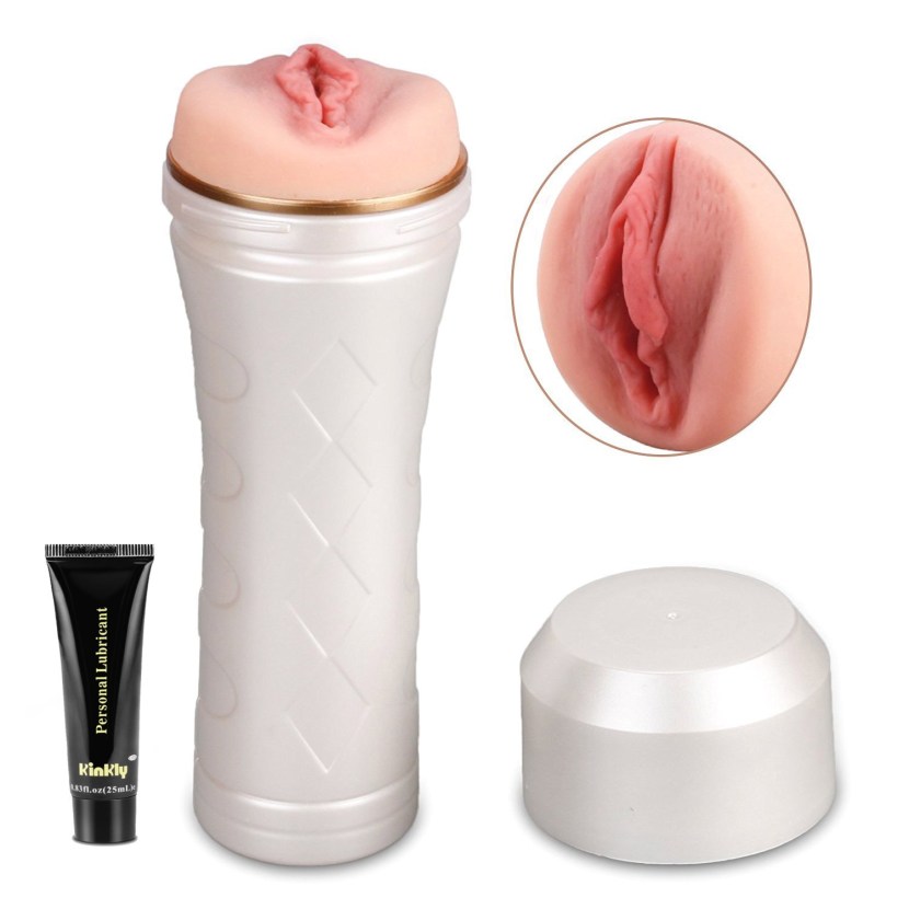 Baile Masturbator-Vagin with vibration from TPR Pink Pussy 22.2cm