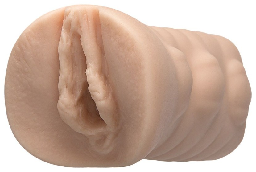 Rubber vagina with pomp