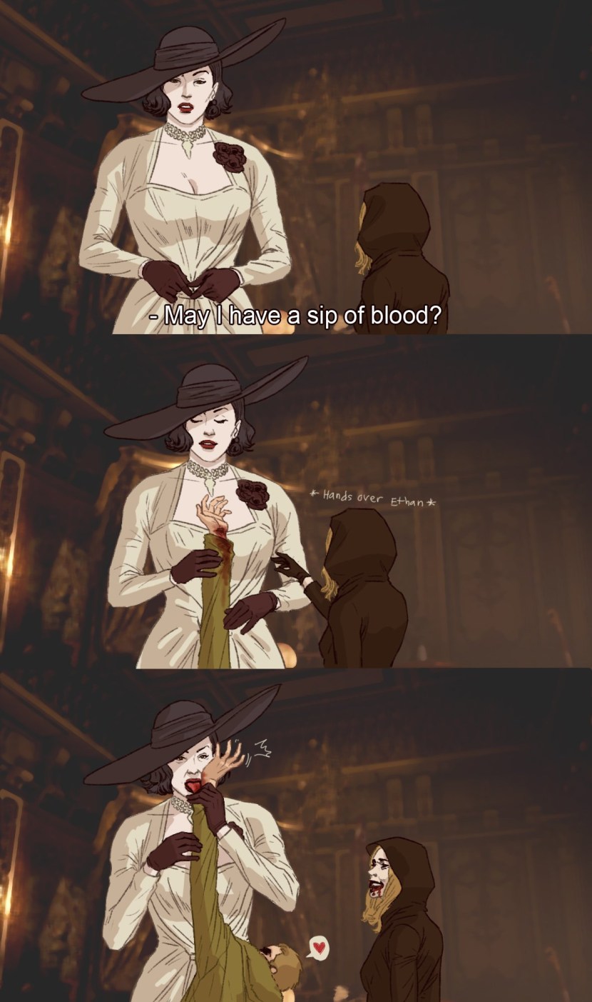 Resident Evil Village daughter Lady Dimitrescu Daniel