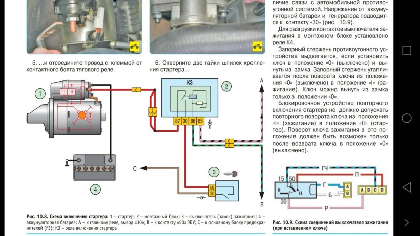 Priora starter connection diagram 16 valves