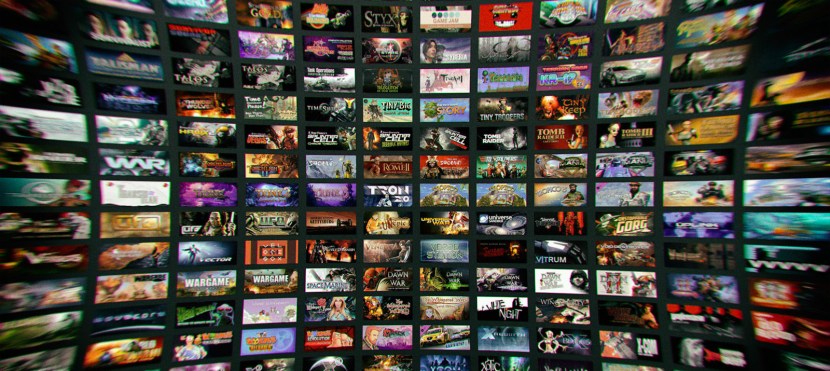 A bunch of Steam games