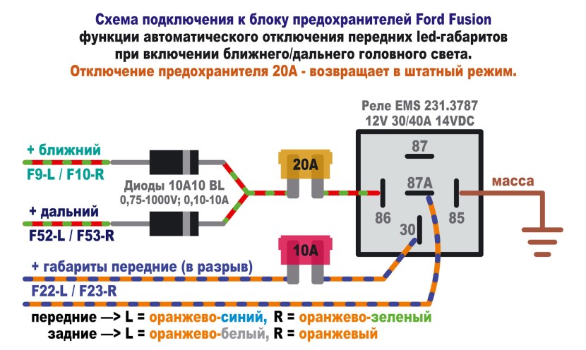 Increased light circuit VAZ 21 12