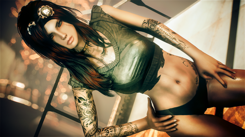 Sarah from the game Raid